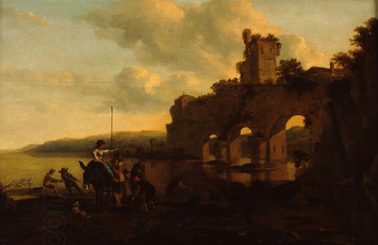 Nicolaes Pietersz. Berchem River Landscape China oil painting art